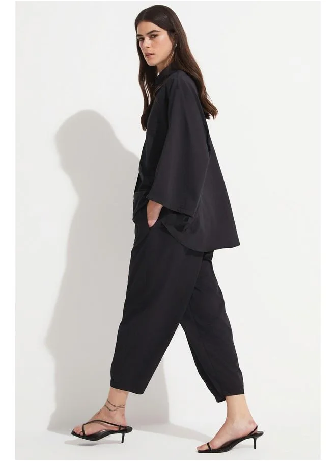 جون June Shirt & Trousers Set Black