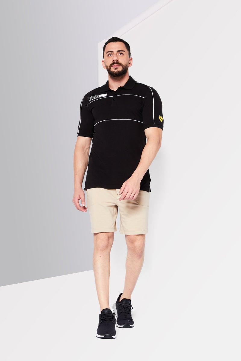 PUMA Puma x Scuderia Ferrari Men Sportswear Fit Short Sleeve Training Polo Shirt, Black  - Image 2