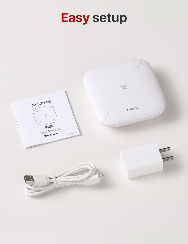 X-Sense Smart Home Base Station, 2.4 GHz Wi-Fi Required, Enhance Your Home Safety Network with Up to 50 Devices, Model SBS50 - Image 4