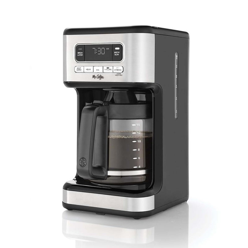 Mr. Coffee 14 Cup Programmable Coffee Maker Stainless Steel - Image 1