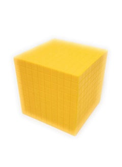 StepsToDo StepsToDo 131 Pieces Base Ten Blocks Kit. Yellow Color. with Place Value Mats and Activity Instruction Book. Teaching Aid. Build Solid Foundation of Number Sense and Place Value. Place Value Blocks.  - Image 2