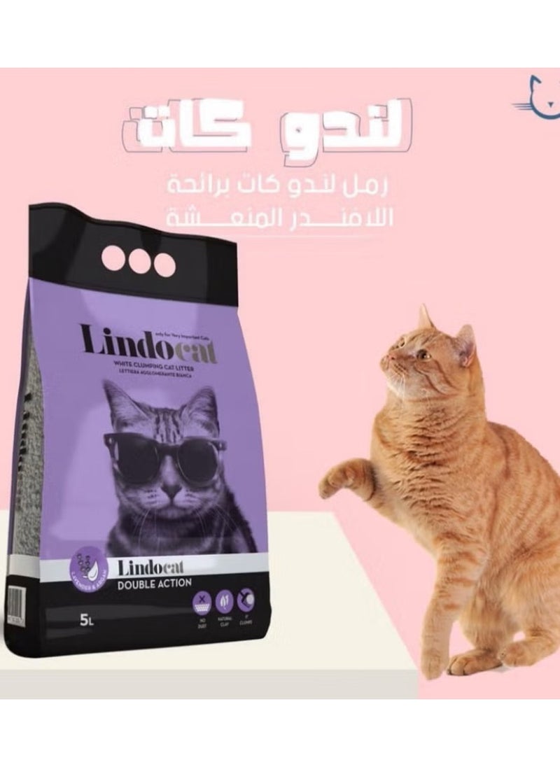 LindoCat Lindocat Double Action Sand Cradle for Cats with the Smell of Lavender Two Pieces  - Image 2