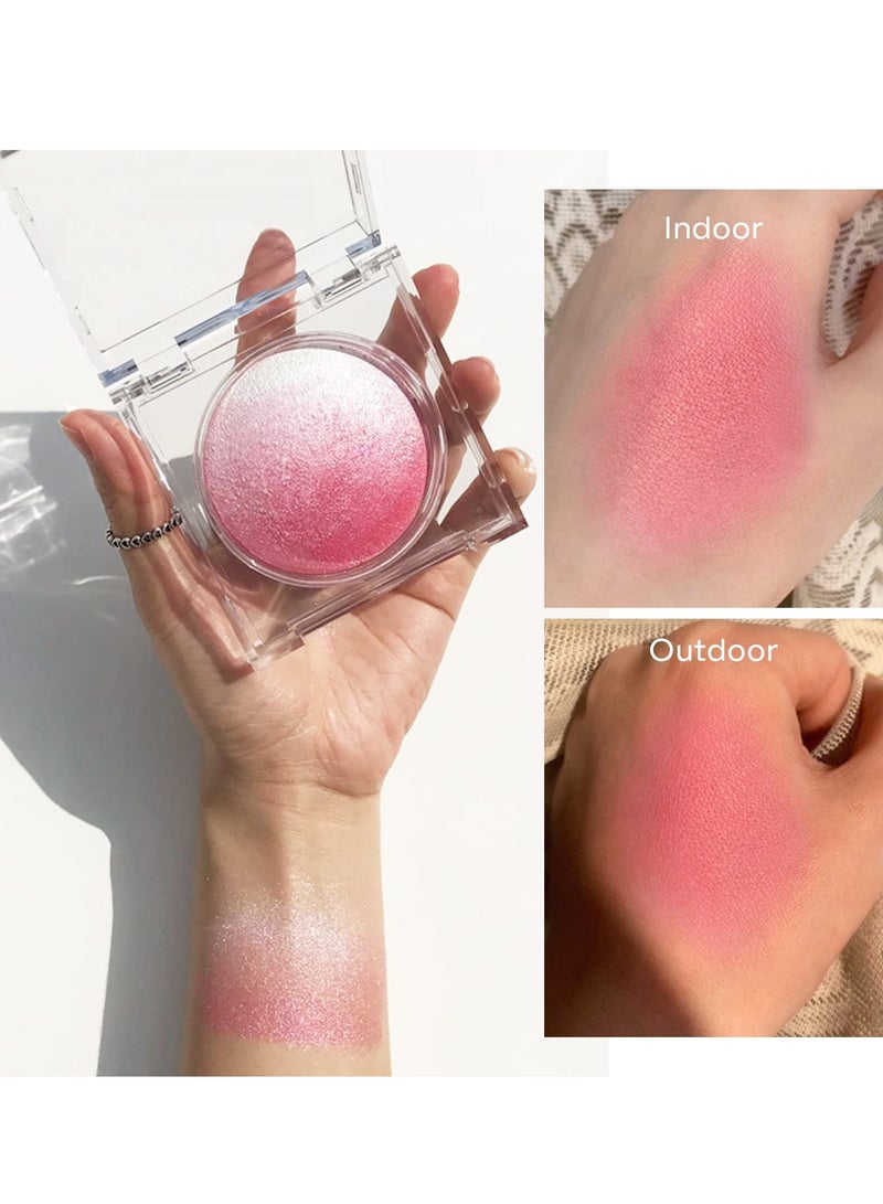 SOLARAE Blusher, Long Lasting and Sweat Resistant Non Greasy Blush & Glow Matte Blusher Brighten Skin Color Shimmery or Matte Blusher - Image 2