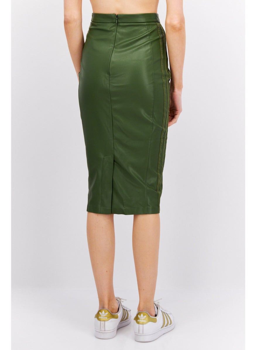 adidas Originals Adidas Originals x Ivy Park Women Sportswear Fit Outdoor Midi Skirt, Olive  - Image 3