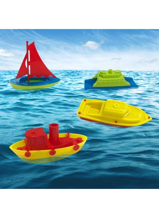 ArtCreativity Toy Boat Bath Toys For Kids & Toddlers Set Of 4 Kids Pool Toys For Outdoor Water Play Floating Pool Boat Toys For Bathtub Summer Beach Toys Cute Party Favors For Boys And Girls - Image 5