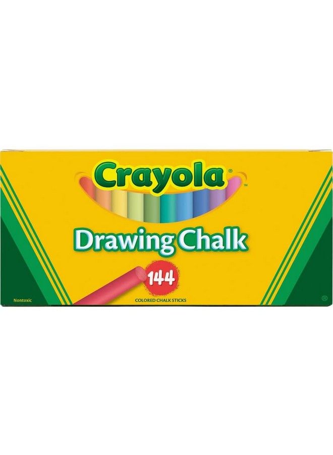 Crayola طباشير رسم ملون 144 عصا طباشير ملونة - Image 2