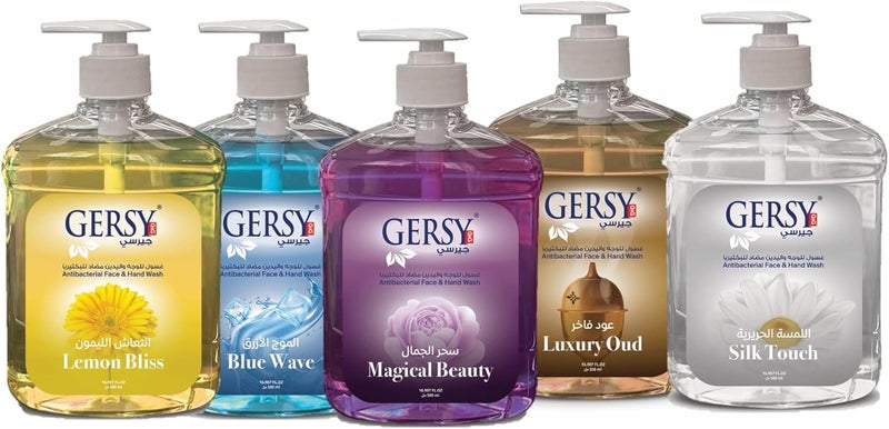 GERSY Antibacterial Face & Hand Wash - Magical Beauty - Floral & Refreshing - 500ml - Image 4