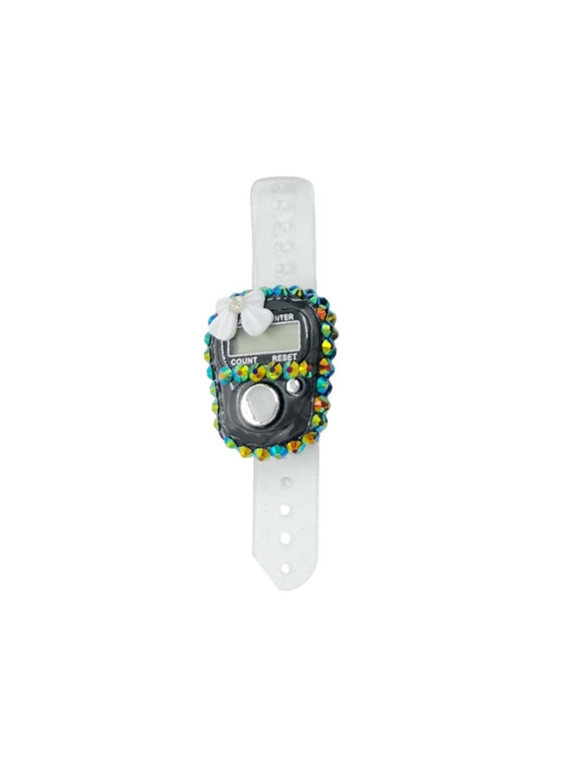 Huitich Islamic Gift Set with Keychain Digital Tasbeeh Counter & Prayer Beads Black - Image 5