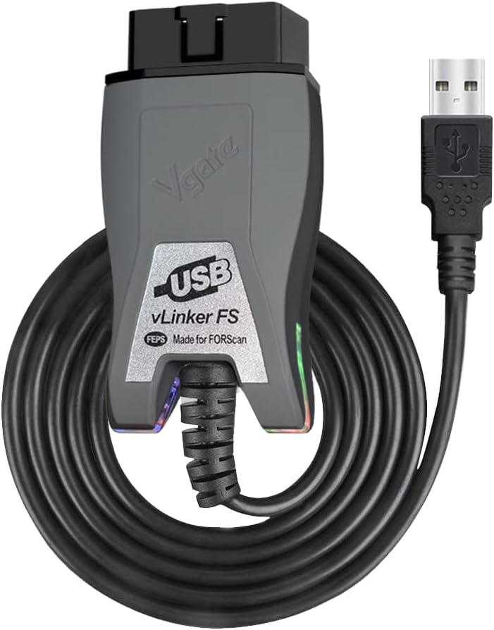 Vgate محول USB OBD2 vLinker FS لتبديل السيارات FORScan HS/MS-CAN - Image 1