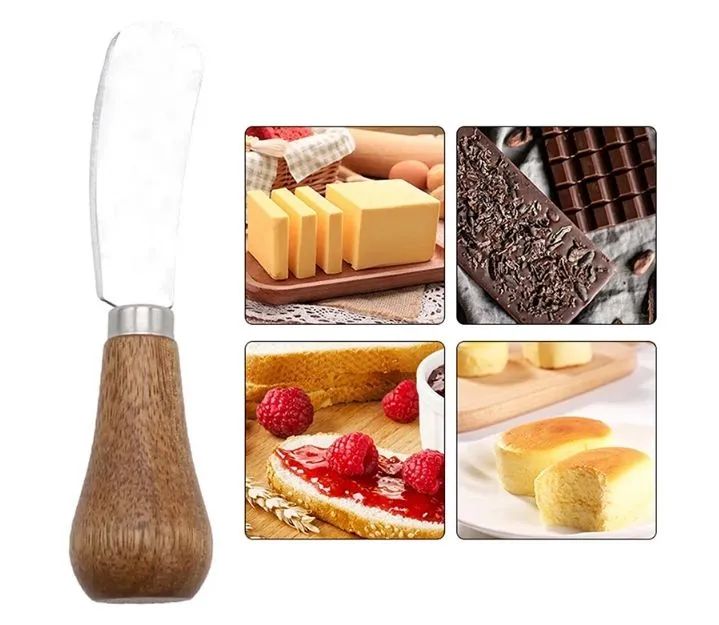 Butter Jam Cheese Smudge Knife Vertical Small Sputter Silver - Image 3