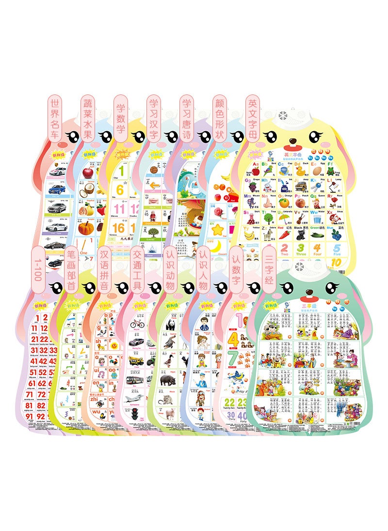 Generic - Baby Sound Educational Chart Phonics Alphabet 3 for 9 batteries and 3 hooks (order your own style) - Image 1