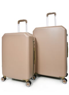MORANO 4-Piece Morano Luggage Trolley Bag Set with External Zipper for Extra Storage Size 28''-24''-20'' Bronze  - Image 3