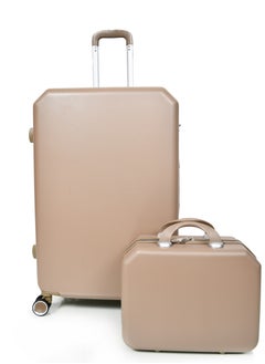 MORANO 4-Piece Morano Luggage Trolley Bag Set with External Zipper for Extra Storage Size 28''-24''-20'' Bronze  - Image 5