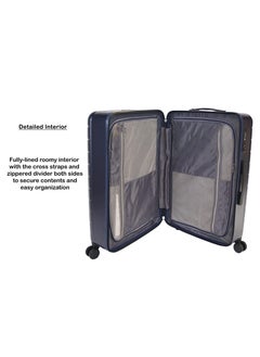 Track Suitcase Luggage Set with Laptop Compartment  Hard Side Lightweight Travel Luggage set of 2 Trolley With Spinner Wheels & Lock (21/29 Inches)  - Image 4