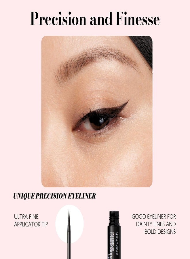 Younique محدد عيون سائل يونيك ديب آند درو | مثالي - أسود داكن | مقاوم للماء والعرق | يدوم حتى 18 ساعة | أداة تطبيق فائقة الدقة لمظهر جريء أو خفيف - Image 3