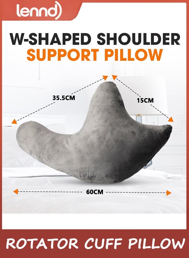 LENND Rotator Cuff Pillow – Shoulder Surgery Recovery Pillow for Side Sleepers, Arm Support Cushion for Rotator Cuff Injury & Post Surgery Comfort, Gray - Image 4