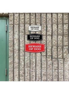 All Quality Fancy Beware Of Dog Wall Or Door Sign Laserengraved Lettering ; Durable Abs Plastic ; Vibrant Colors ; Elegant Fancy Shape (Black) Small  - Image 4