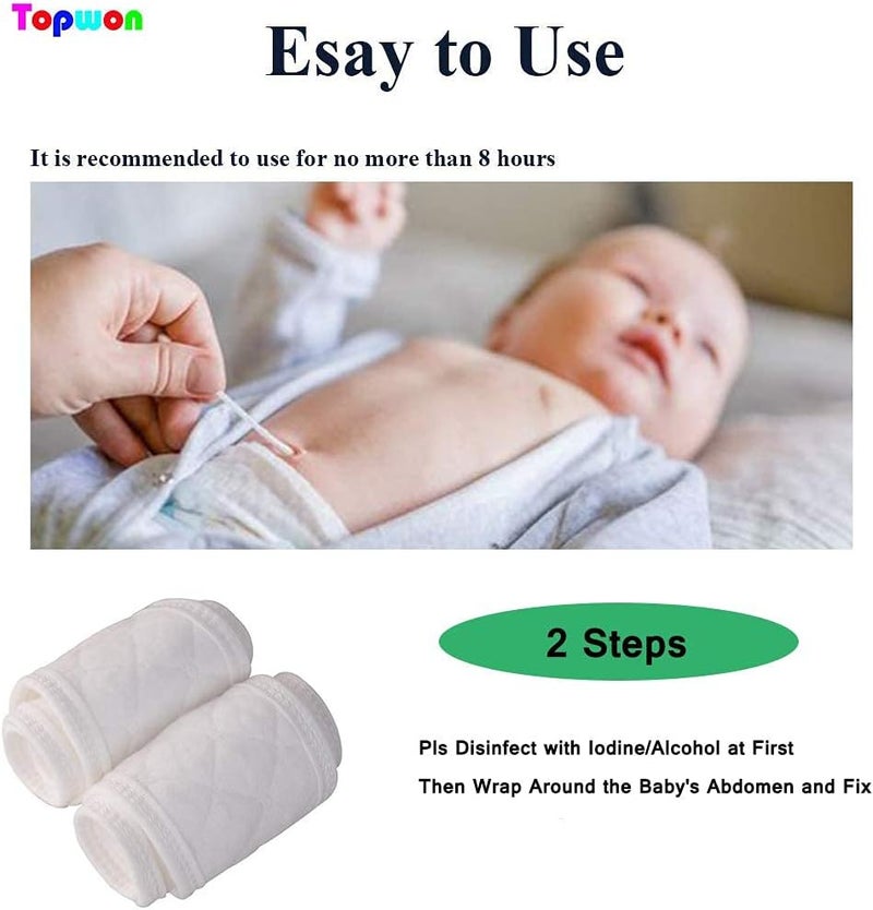 Topwon 10 Pcs Baby Belly Band Newborn Belly Binder Infant Umbilical Cord Band Belly Button Warp Registry Must Haves Gift Cotton - Image 5