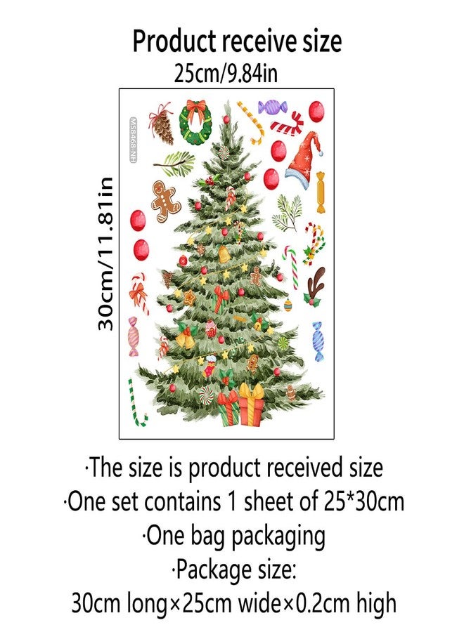 BASEMMAHER ملصقات مرح عيد الميلاد للمرحاض 2 قطعة شجرة عيد الميلاد رقاقات الثلج رجل الثلج نمط ملصقات جدارية زجاج النوافذ حمام ملصقات لاصقة ذاتيًا تزيين للديكور المنزلي مستلزمات عيد الميلاد السعيد - Image 4