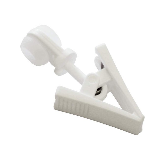 ROLLERS WITH CLIP FOR GE AND P2U CURTAIN ROD MODELS PACK OF 20 PLASTIC WHITE