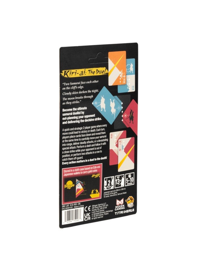 LUCKY DUCK GAMES Lucky Duck Games Kiri-AI The Duel Card Game (Wallet Edition) - Fast-Paced Samurai Dueling for Two Players, Strategy Game for Kids and Adults, Ages 13+, 2 Players, 5-10 Min Playtime, Made - Image 4