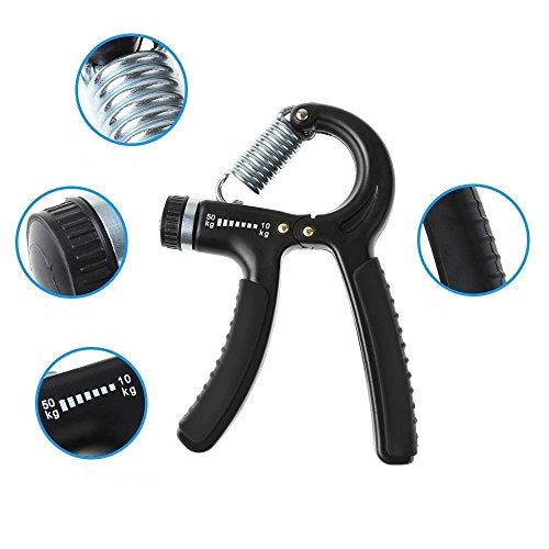 Luxon 2 Pack Hand Grip Strengthener Adjustable Resistance 22-110 Lbs (10-50kg) -Hand Grip Exerciser, Strengthen Grip, Hand Squeezer, Forearm Grip, Hand Exercise, Gripper, Finger Strengthener - Image 5
