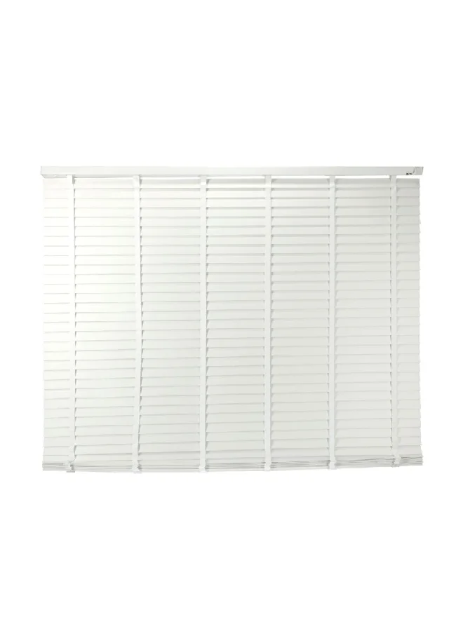 Micasa Fauxwood String Control Venetian Blind White 5 x 180 x 180 cm SACO.FWVB.T.180.0180.W