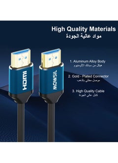 MOWSIL 4K HDMI Cable 2.0 5Mtr, 4K@60Hz HDMI 2.0 18Gbps High-Speed HDMI to HDMI Video Ultra HD 4K HDMI Compatible with MacBook Pro TV Switch Xbox PS5 PC Laptop  - Image 2