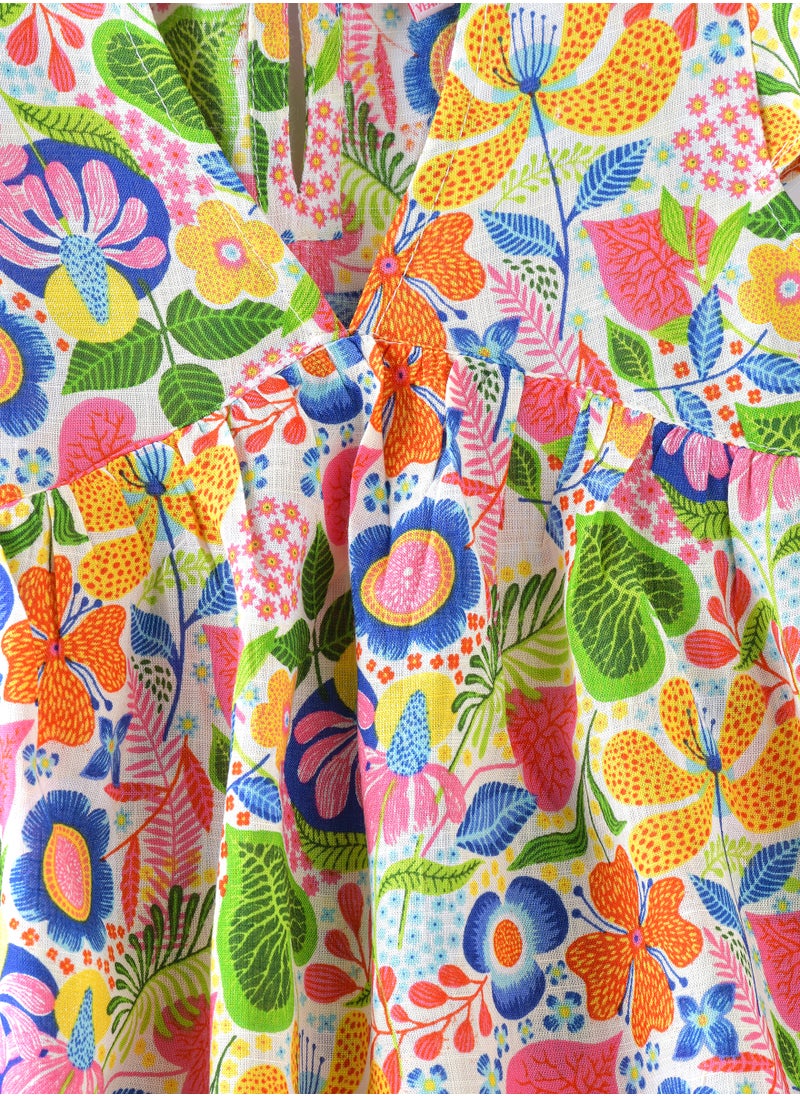 Jelliene Little Trendsetter: Girls' Breezy Viscose Blouse Chic Style & Springtime Confidence  - Image 3