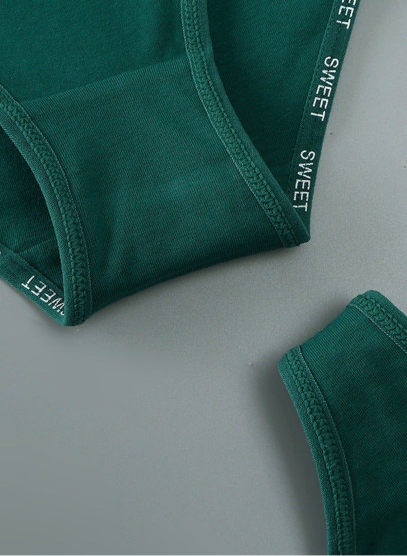 Green Bikini Set with Wide Bottom and Bra  - Image 3