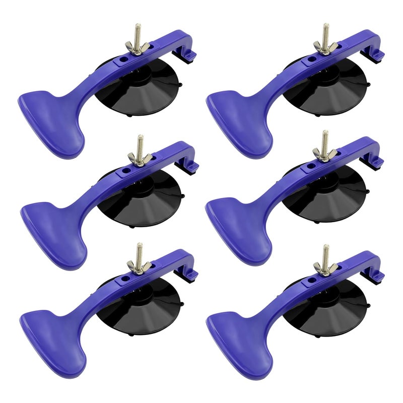 ZKTOOL 6PC Suction Cup Clamp Set Class Clamps Kit for Car Convertible Glass Windshield Top Repair GluingWith Sponge Pad