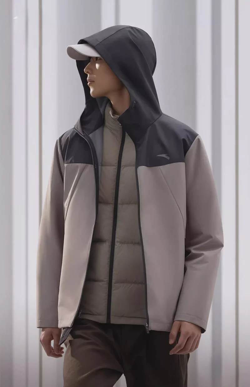 ANTA Men’s Water-Repellent 2-in-1 Jacket – Lightweight Warm Inner Layer