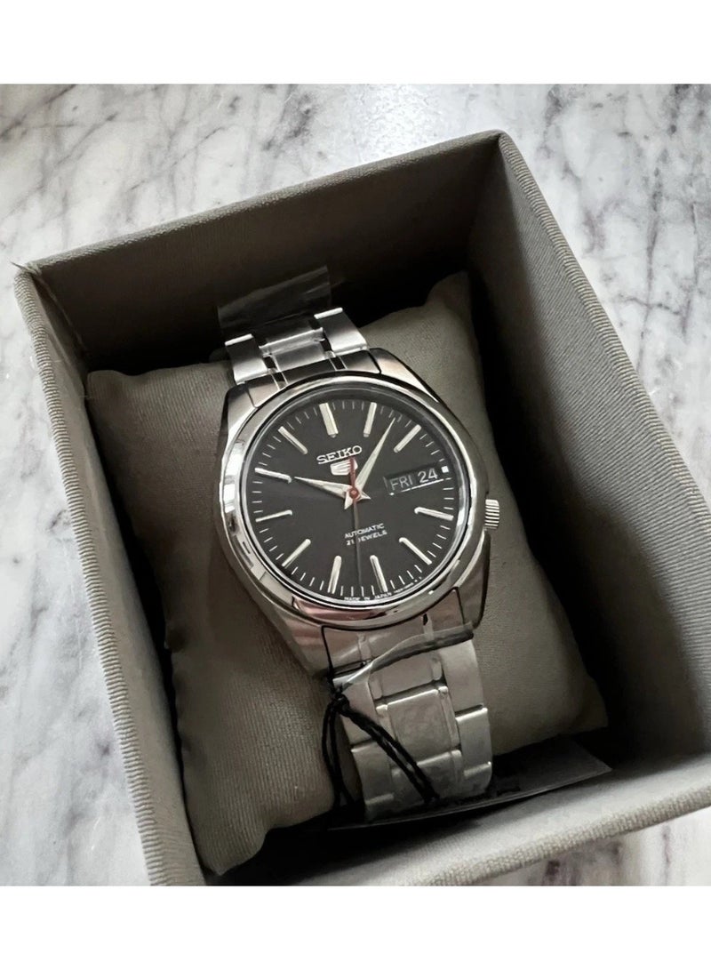 Seiko 5 SNKL45J1 – Automatic Stainless Steel Men’s Watch – Black Dial – 37 mm - Image 3