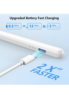 Generic Stylus Pen for iPad 10th & 9th Generation, Faster Charging for Apple iPad Pencil with Palm Rejection, Compatible with iPad Pro (2018-2022) 11"/12.9", iPad Mini 6/5th Generation, iPad Air 3-5, iPad 6-10  - Image 3
