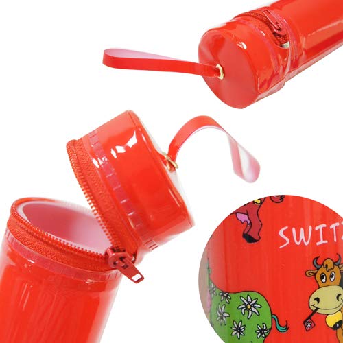 SILLYME Pencil Shaped Stationery Case Pouch for Kids | Birthday Return Gift (Mixed Design - 10pc) - Image 3