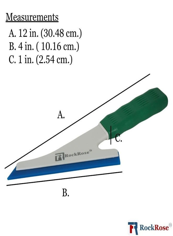 ROCKROSE Doctor Stroke Squeegee: Auto Car Building Flat Glass Window Cleaning Wiper - Flat Glass Tint Vinyl Car Wrapping Scraper Windshield Wash Tool - Image 5