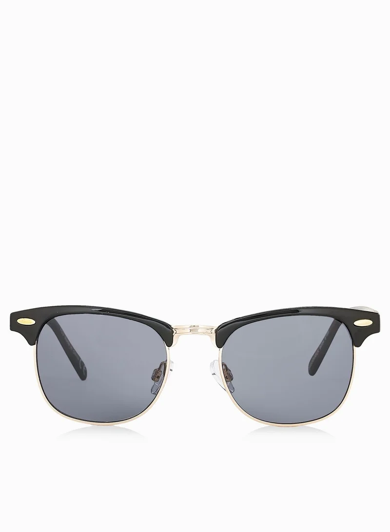 TOPMAN Retro Half Frame Sunglasses