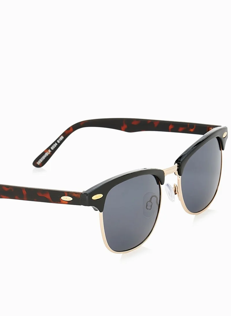 TOPMAN Retro Half Frame Sunglasses