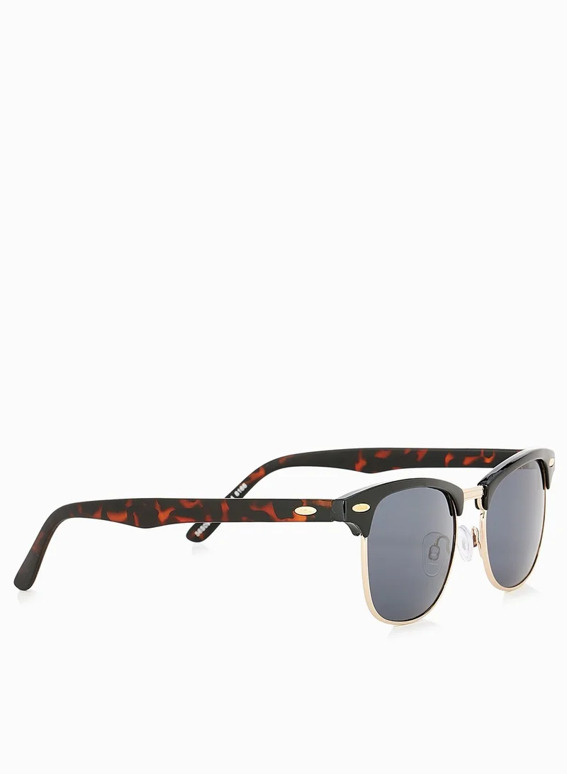 TOPMAN Retro Half Frame Sunglasses
