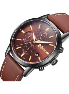 Lee Cooper Men Multi Function Dark Brown Dial Watch - LC08085.044  - Image 5