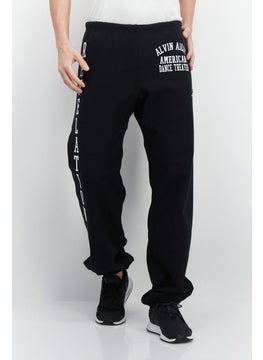 Champion Men Sportswear Fit Brand Logo Outdoor Sweatpants, Black  - Image 1