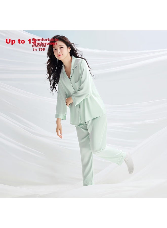 Hongdou Women's Ice Silk Smooth And Breathable Loose Long Sleeve Cardigan H E Wear【new In Spring/summer 25】 - Image 5