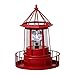Calidaka CALIDAKA LED Solar Powered Lighthouse, 360 Degree Rotating Lamp Waterproof Statue Rotating Lights Solar LED Rotating - Image 2