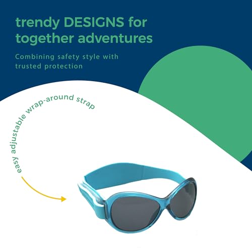 Banz Baby Banz Little Boys' Retro Kidz Sunglass, Pacific Blue, 2-5 Years - Image 4