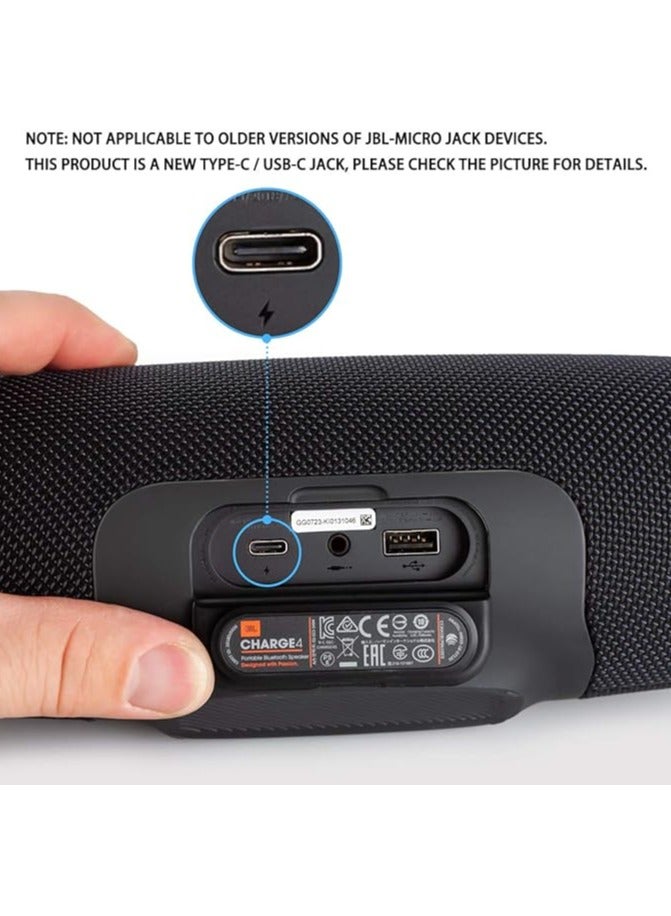 Green Tiger Fast Charger Charging Cable Cord Compatible with for JBL Charge 4, Charge5, JBL Flip 5, Flip 6,JBL Pulse 4 Clip4,JRPOP, Endurance Peak II, JBLCHARGE4BLKAM Wireless Bluetooth Earphones Speakers Type C - Image 3