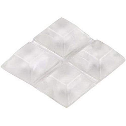 Shepherd Hardware 9565 3/4-Inch SurfaceGard Transparent Adhesive Bumper Pads, 12-Pack - Image 1