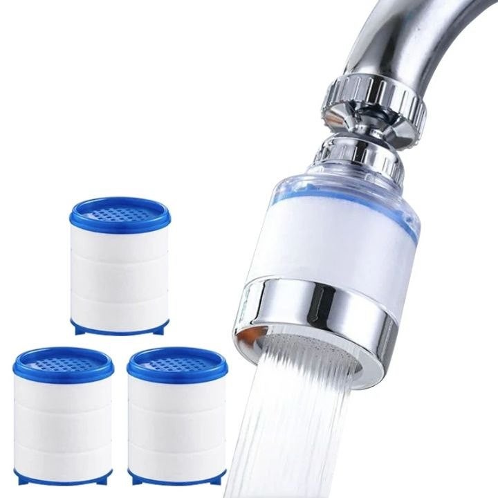 Faucet Water Filter with 10 Replacement Cartridges - Image 1