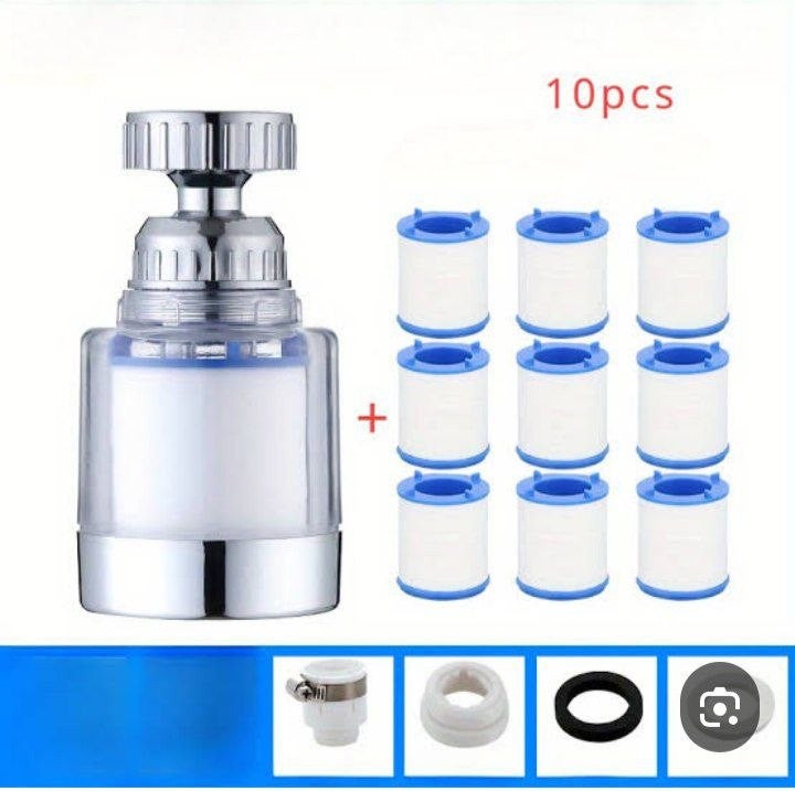 Faucet Water Filter with 10 Replacement Cartridges - Image 2