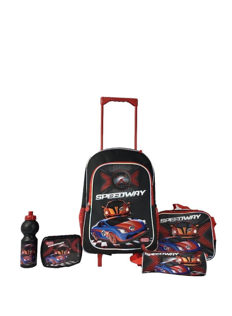 روكو حقيبة ترولي 5 في 1 من سبيد واي مع ملحقات