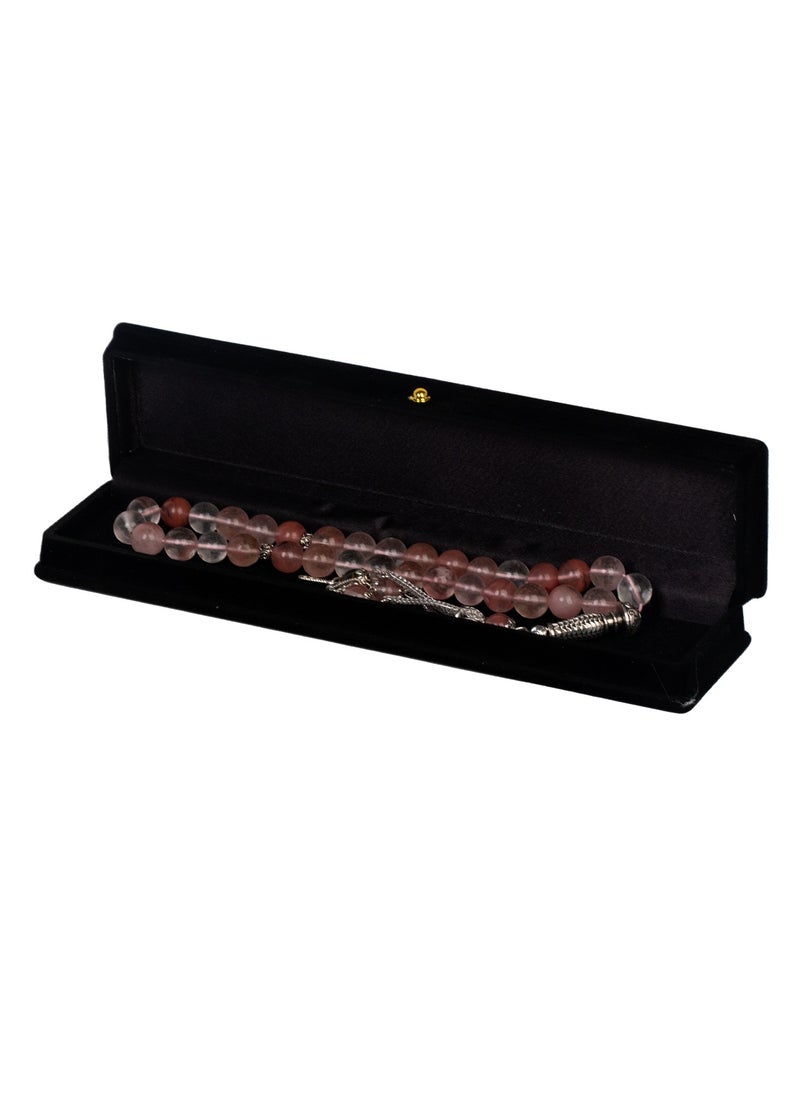 RS - Distinctive transparent shell stone rosary 10ml - Image 1